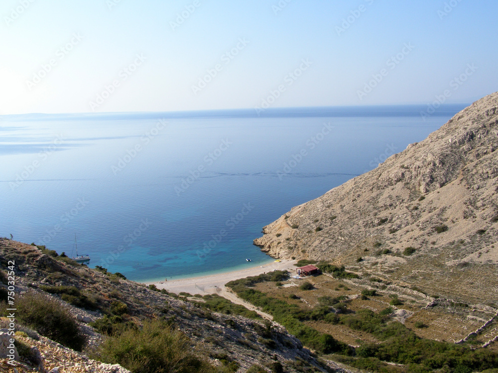 Secret beach, Krk island, Croatia Secret beach, Krk island, Croatia