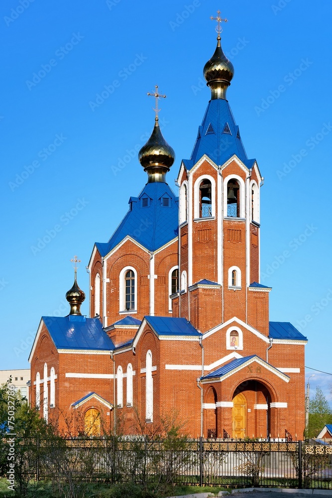 Obraz premium Orthodox Cathedral in Komsomolsk-on-Amur