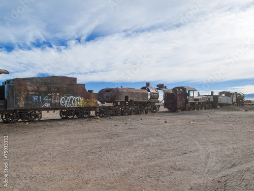 Train cemetery in Bolivia