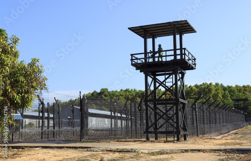 Prison wall