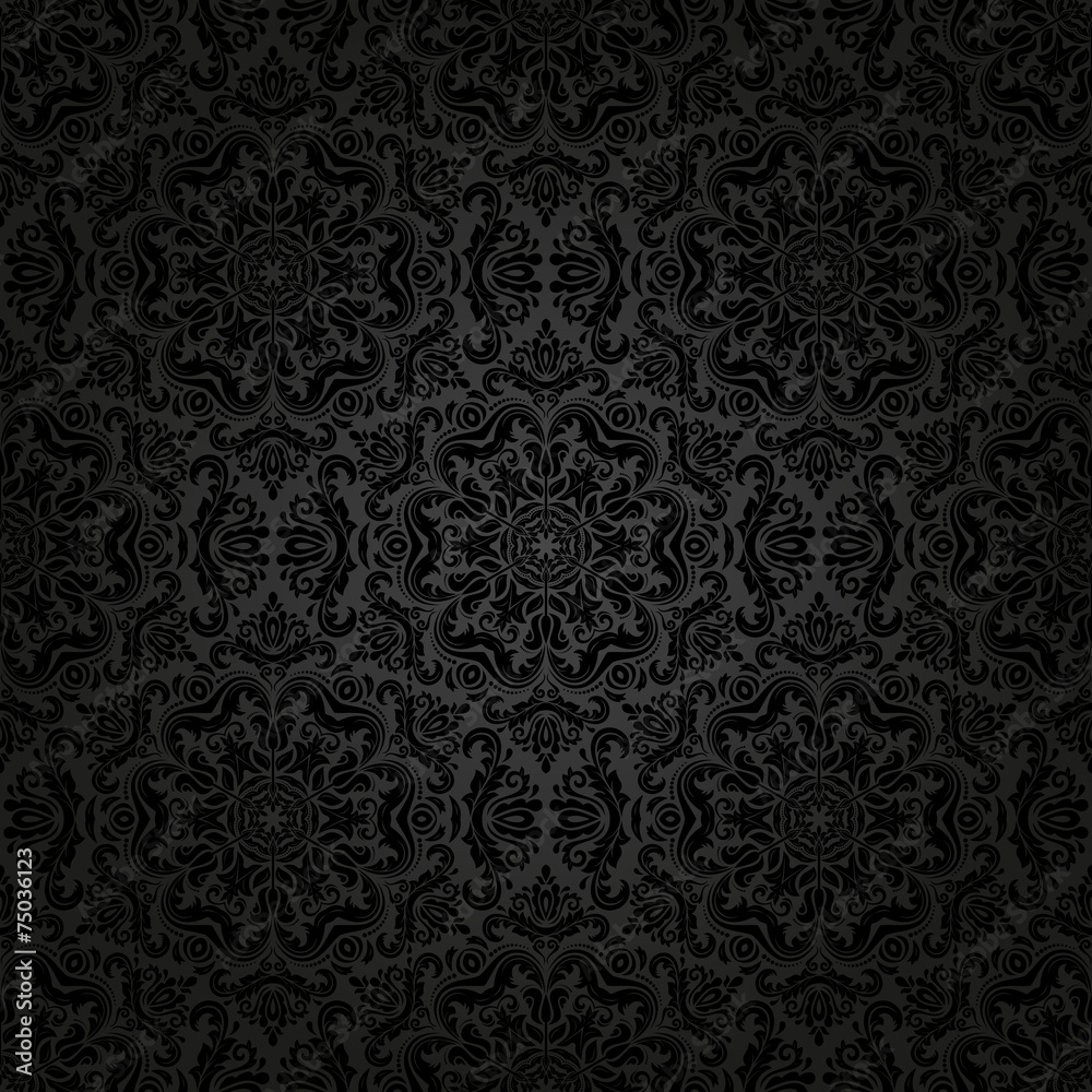 Damask Seamless Vector Pattern. Orient Background