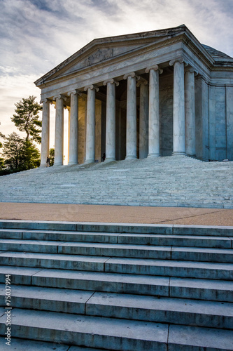 Stairs to the Thomas Jefferson Memorial, in Washington, DC.