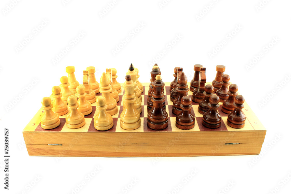 The chess. Isolated object on white background. The chess. Isolated object on white background.