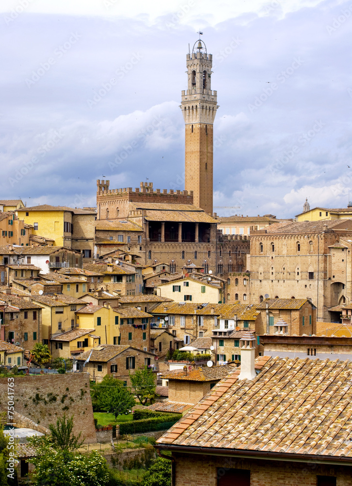 The city of Siena, Tuscany