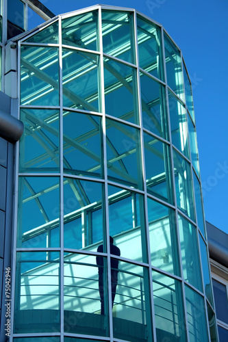 Modern glass building