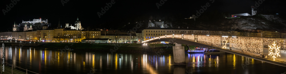 Panorama Salzburg zu Weihnachten