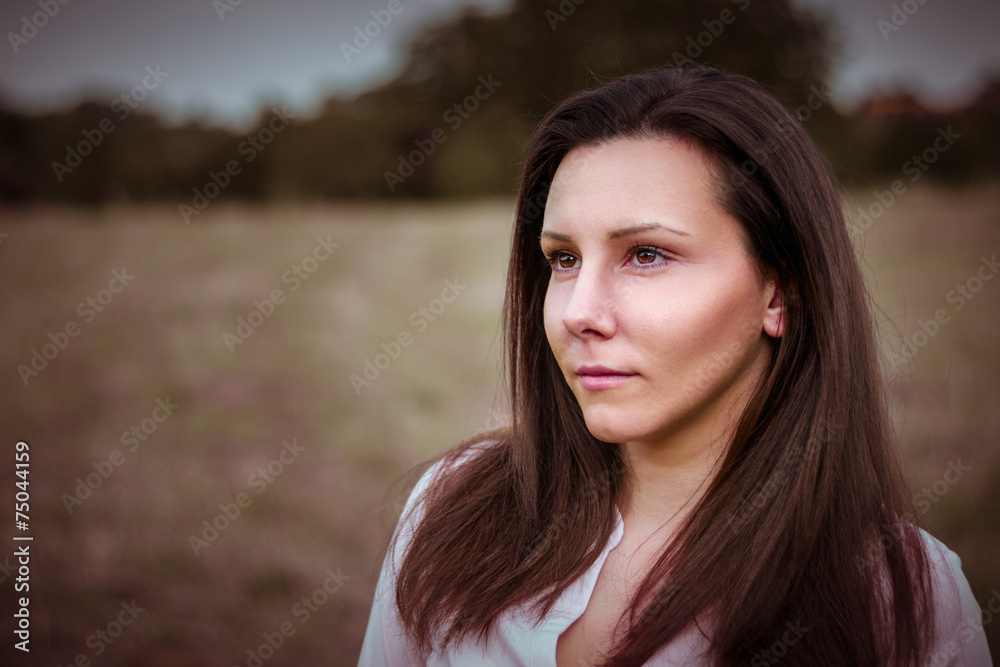 Girl in the field Girl in the field