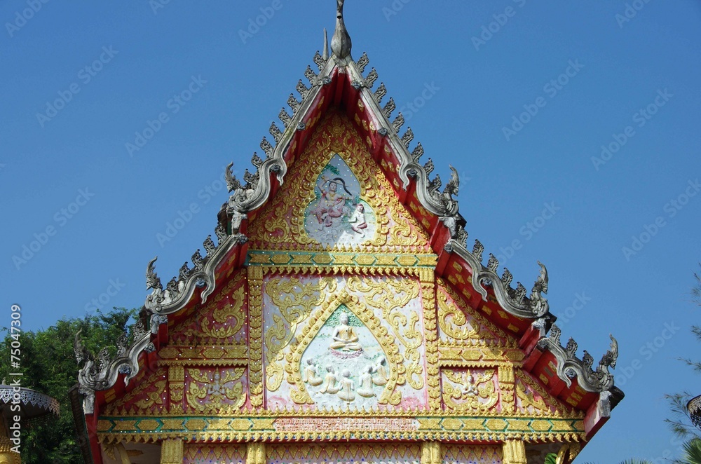 Naklejka premium Temple bouddhiste à Vientiane, Laos