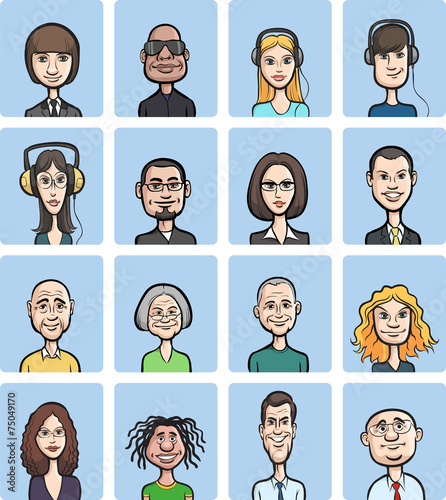 funny cartoon faces collection