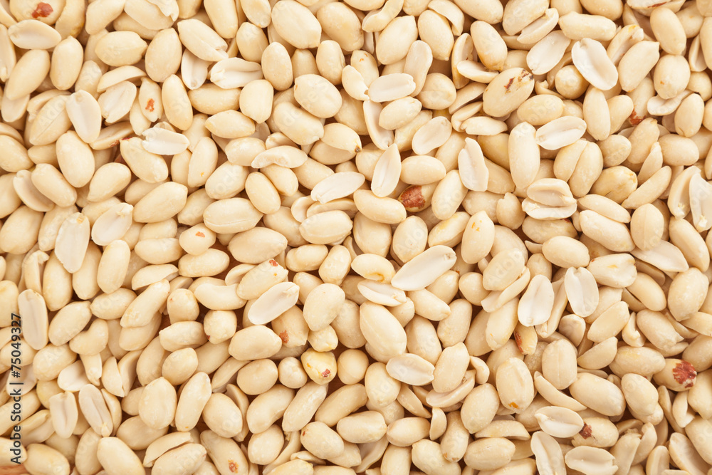 Peeled peanuts as background , texture Peeled peanuts as background , texture