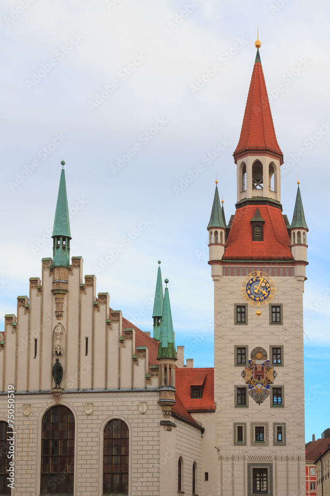 Old city hall in Munich, German