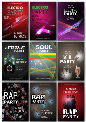 Music Placard Template - Vector Illustration, Graphic Design, Editable For Your Design
