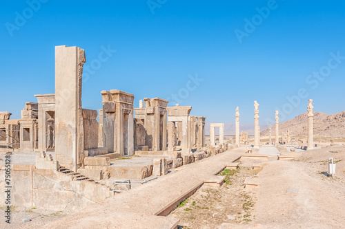 Persepolis complex in north Shiraz, Iran