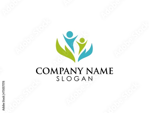 people hand leaf logo 1
