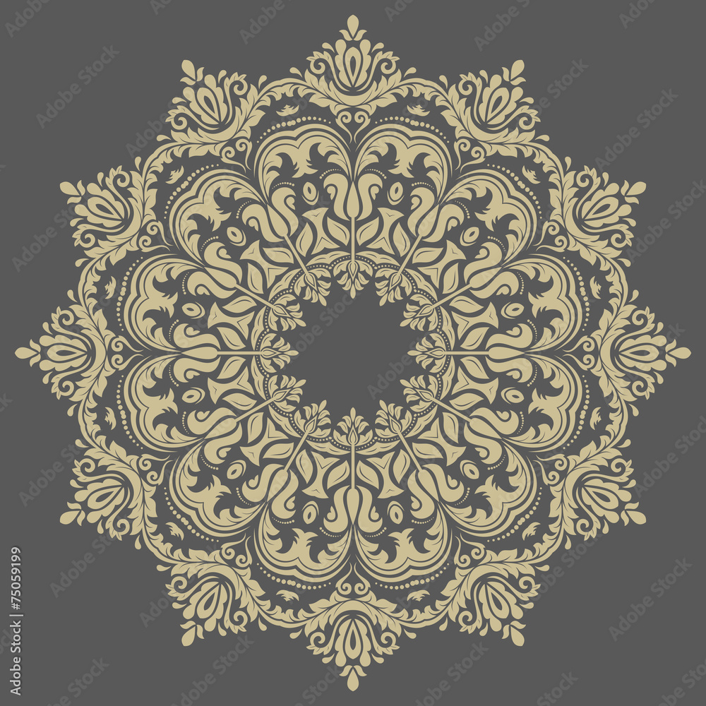 Floral Vector Pattern. Orient Abstract Background