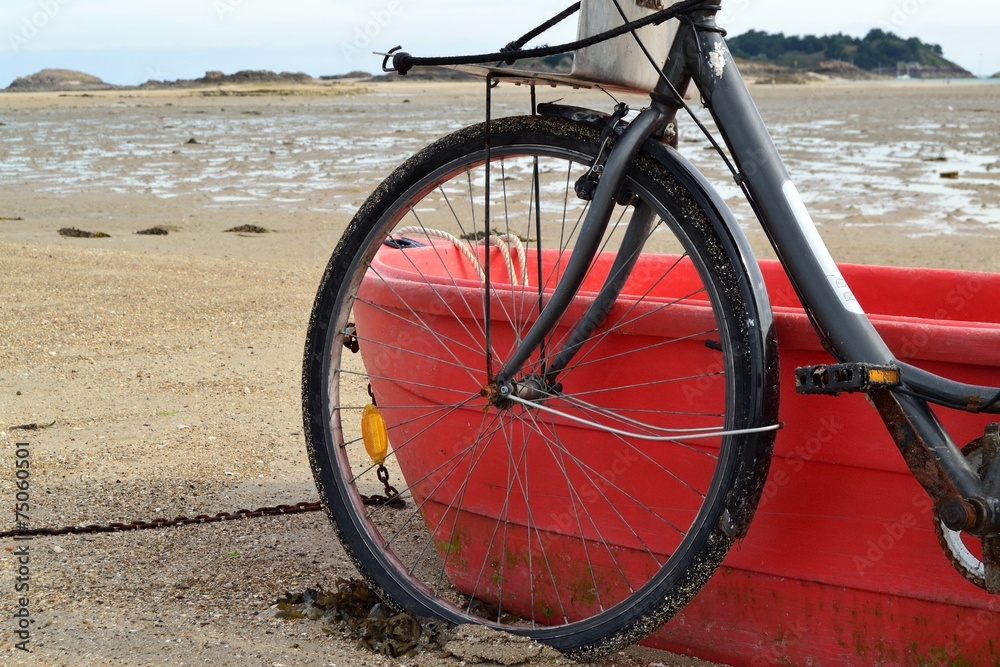 Fototapeta premium Vélo sur une plage