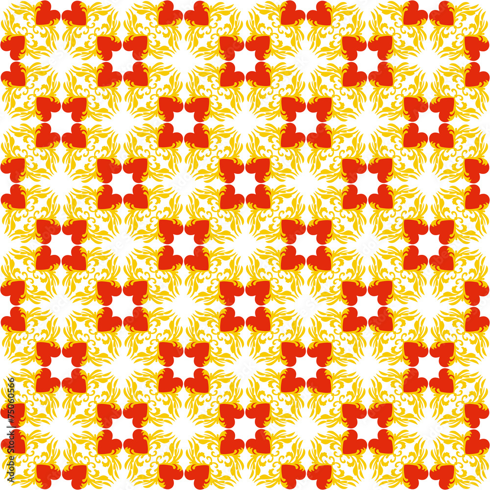 Pattern with hearts Pattern with hearts