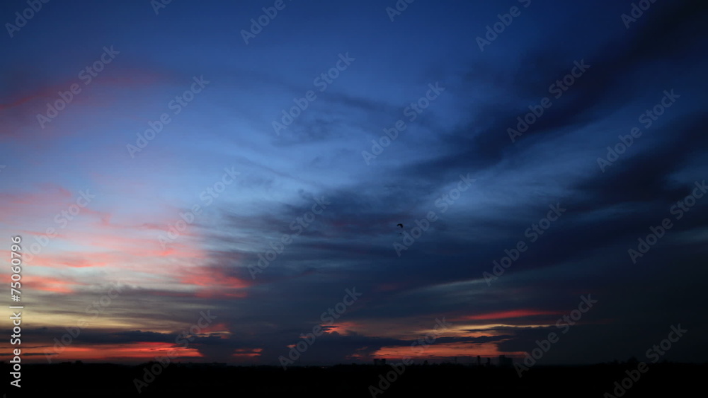 time lapse of sky and clouds ,sunset or sunrise (reverse) time lapse of sky and clouds ,sunset or sunrise (reverse)