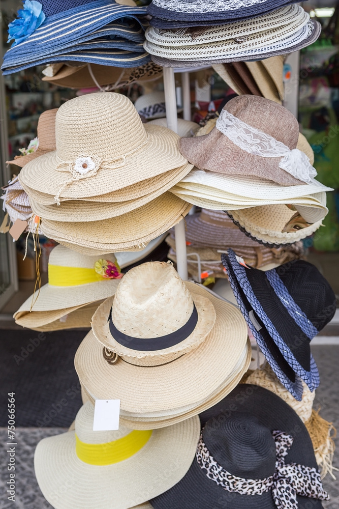 Set of summer hats for sale. Many panama.