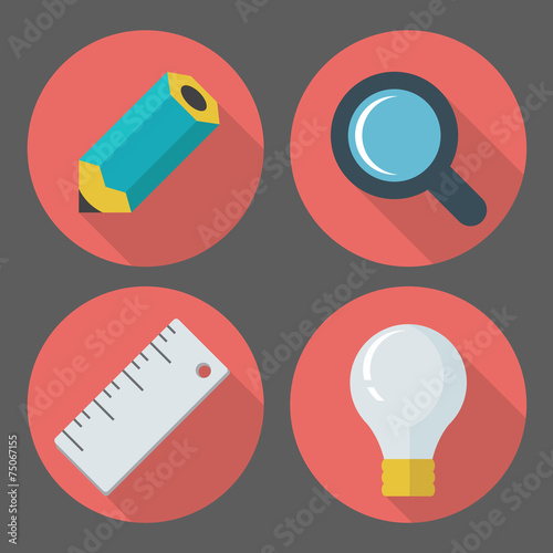 vector business concept, infographic design elements in flat ret