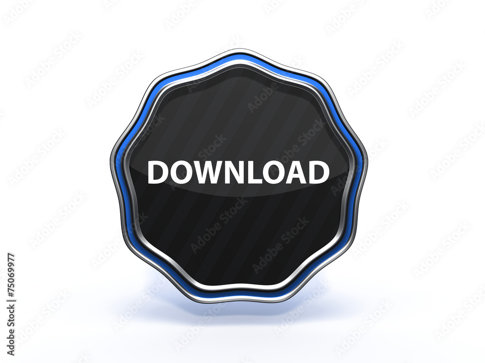 download star icon on white background