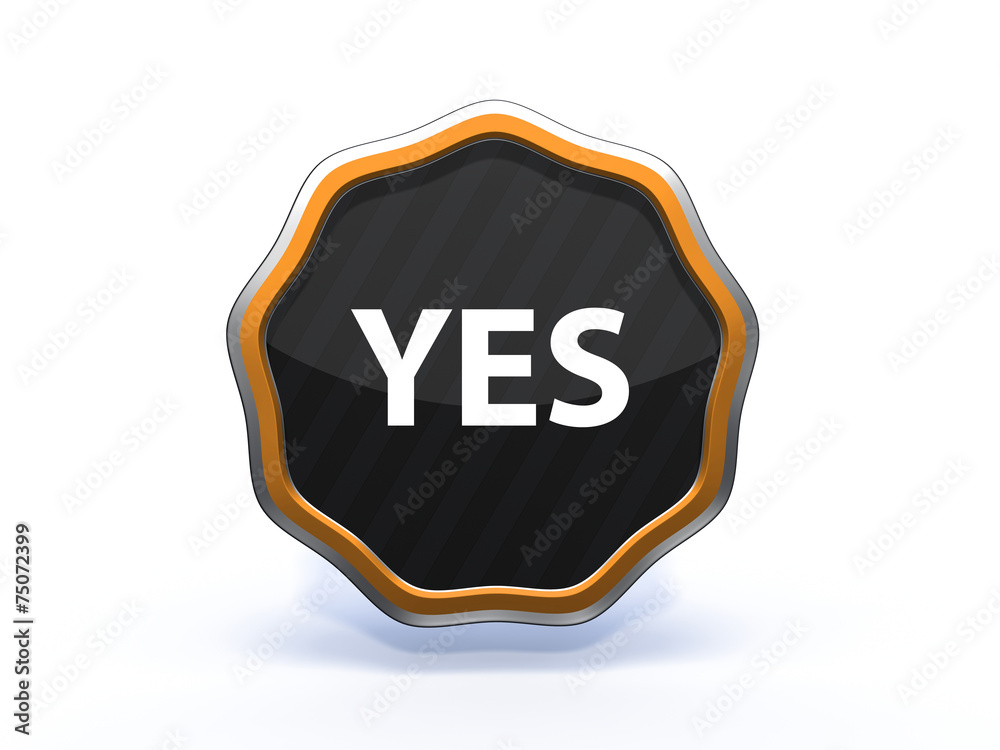 yes star icon on white background yes star icon on white background