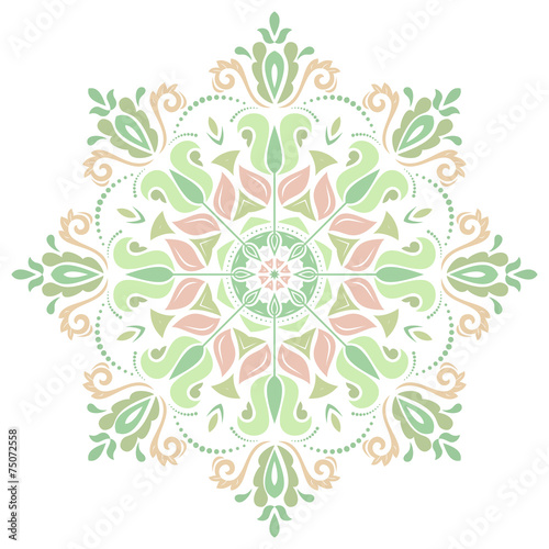 Damask Vector Pattern. Orient Background