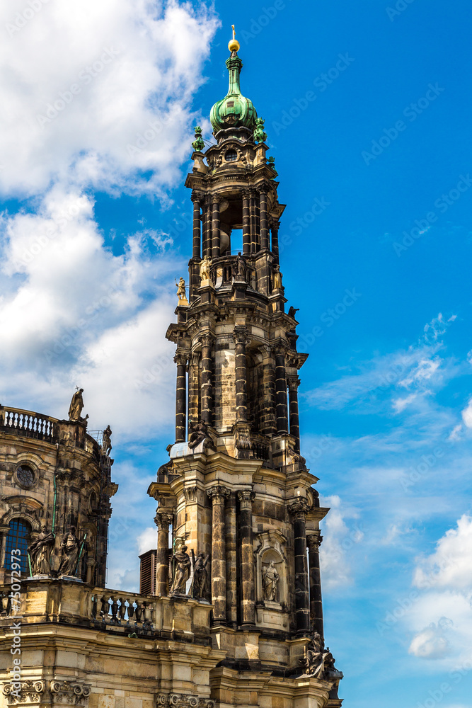 The Kreuzkirche church in Dresden