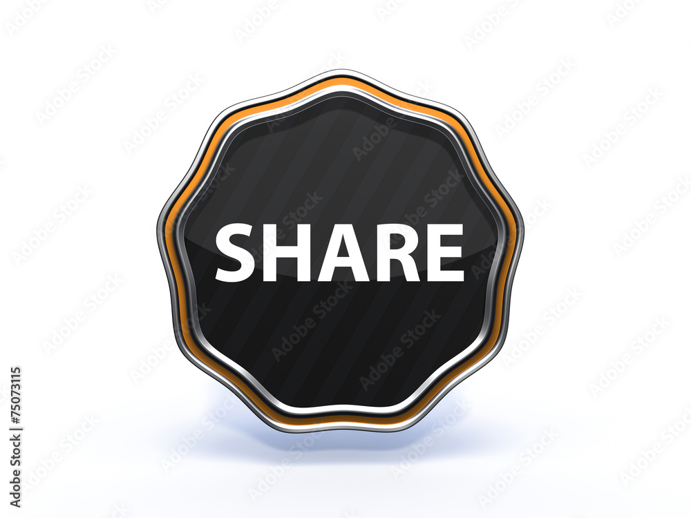 share star icon on white background share star icon on white background