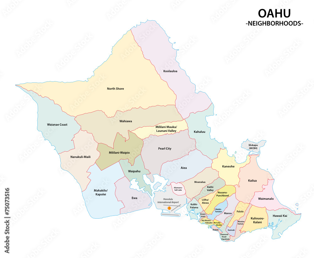 oahu neighborhhood map