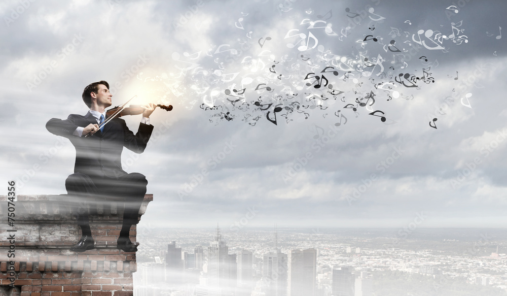 Man playing violin Man playing violin