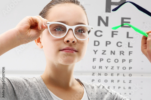 Badanie wzroku, dziecko u lekarza okulisty