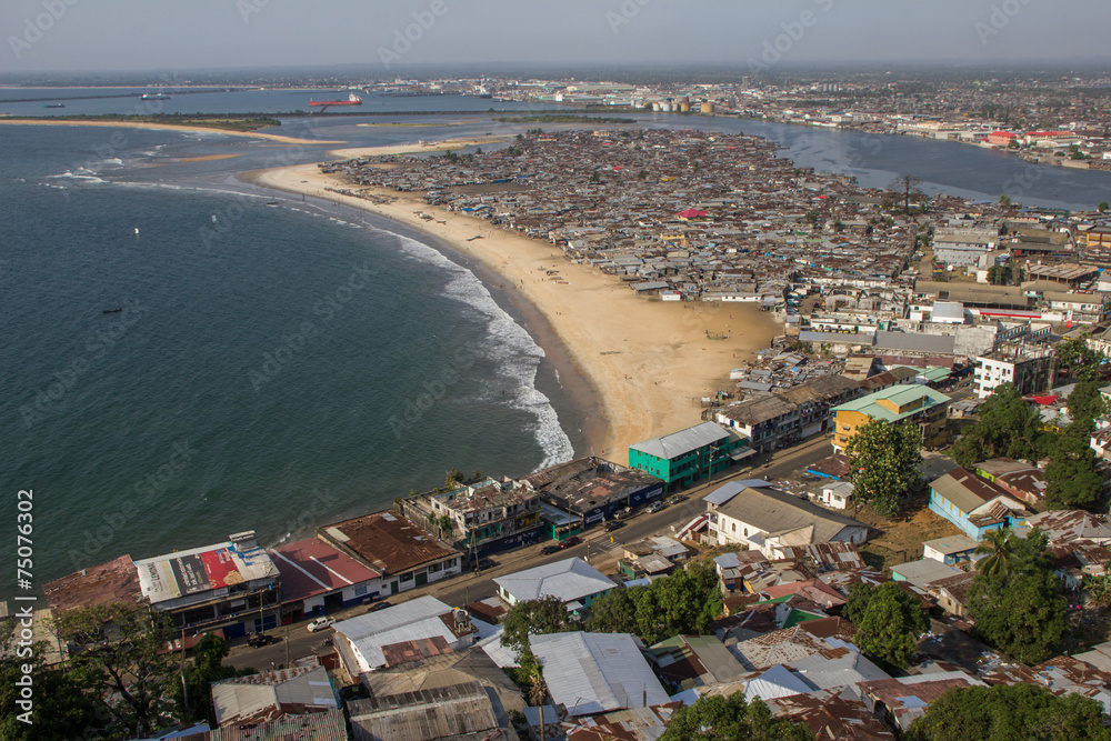 Armenviertel in der Hauptstadt von Liberia