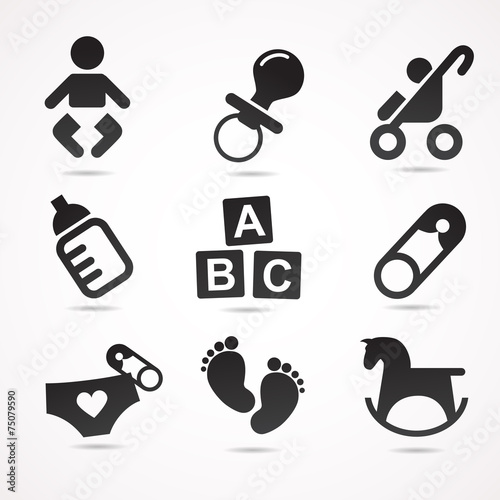 Baby VECTOR icon set.