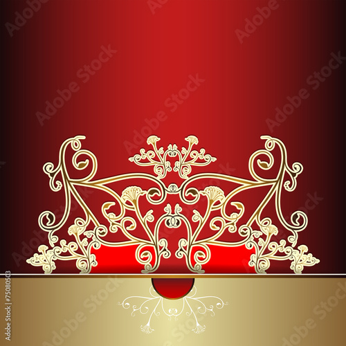 Luxury card with fantasy pattern.
