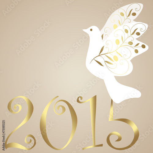 2015,silvester,frieden,taube,oliven,olivenzweig,vektor,neujahr
