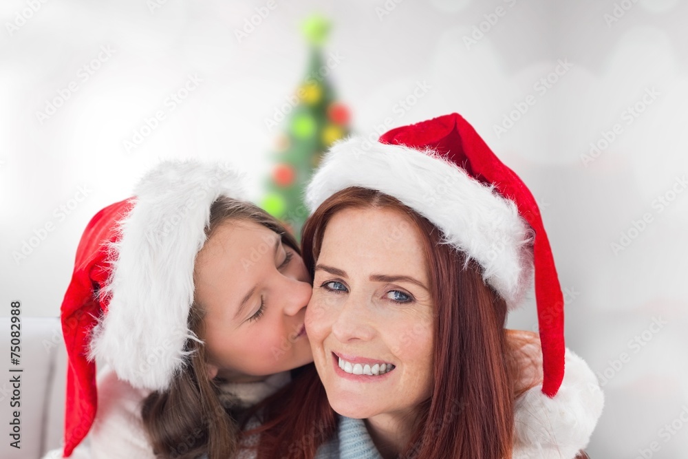 Composite image of mother and daughter Composite image of mother and daughter