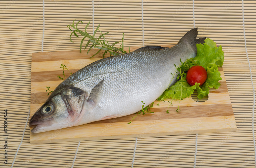 Raw seabass