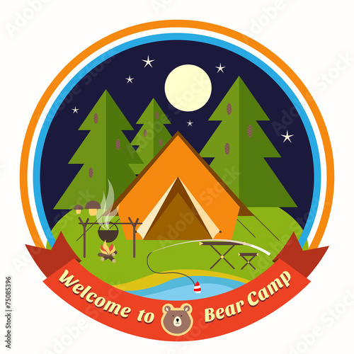 Welcome To Bear Camp badge