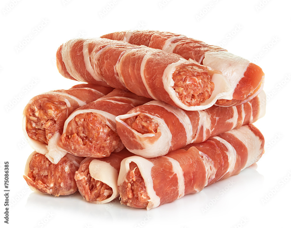 sausages wrapped in bacon, chevapchichi sausages wrapped in bacon, chevapchichi