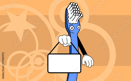 toothbrush funny cartoon background2