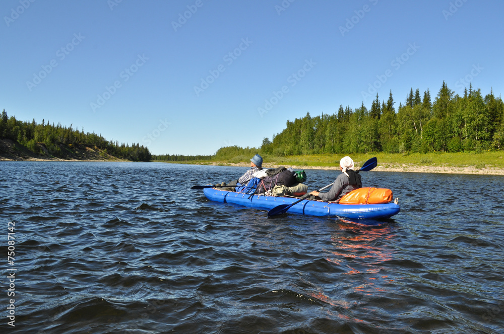 The boat travelers.