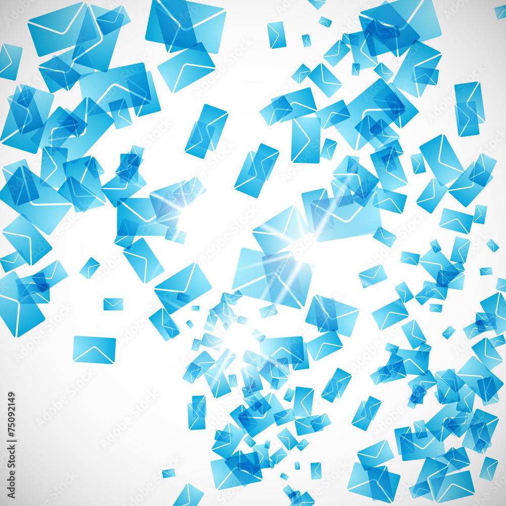 abstract background: envelope