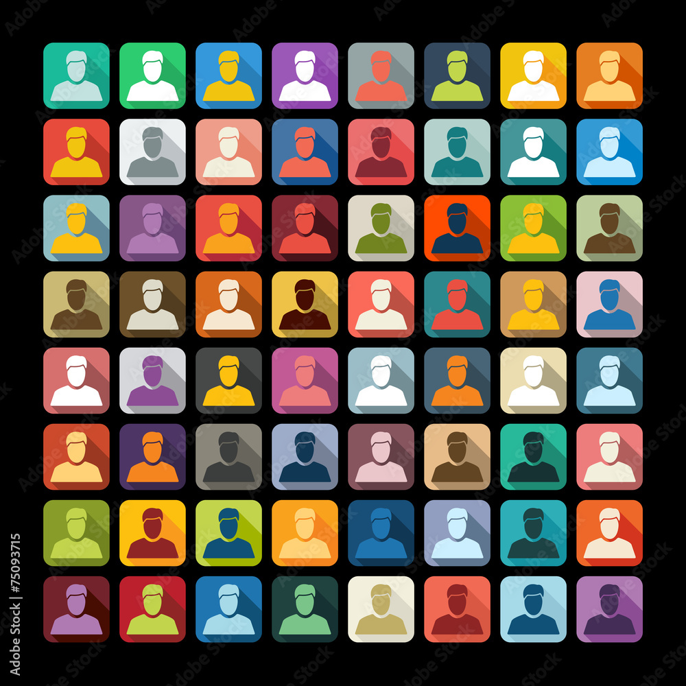 Flat design: man