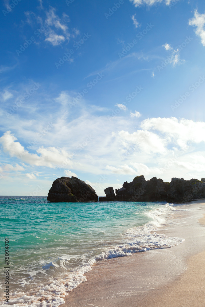 Obraz premium Bermuda Warwick Long Bay Beach