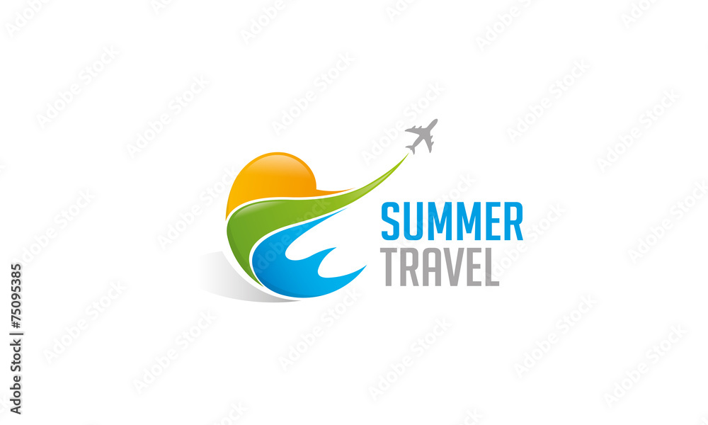 Obraz premium Summer Travel Logo