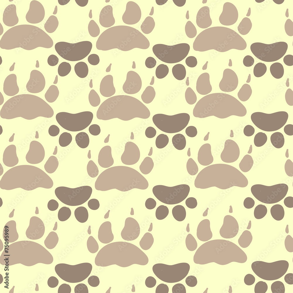 Fototapeta premium Cat and Dog Textile Pattern. Vector seamless.