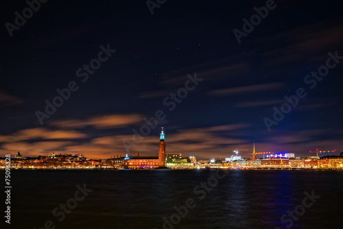 Night photography of the ci...