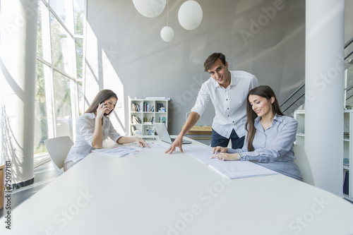 Young people in the office