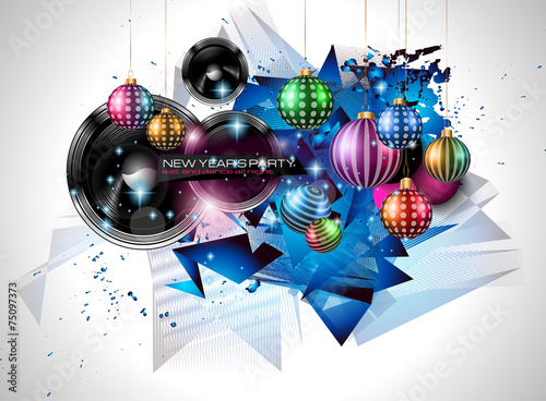 2015 New Year and Happy Christmas background